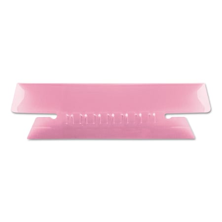 Pendaflex Transparent Colored Tabs For Hanging File Folders, 1/3-Cut Tabs, Pink, 3.5" Wide, 25PK 43 1/2 PIN